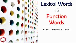 Lexical Words vs Function Words [upl. by Sale]