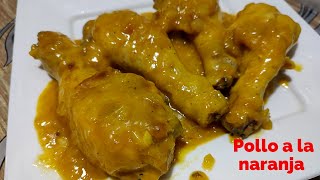 Pollo a la naranja receta fácil  recetas de cocina fácil rápido [upl. by Illah282]