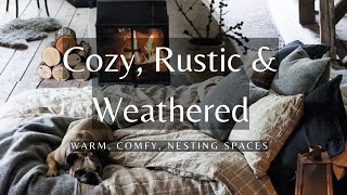 CREATE Your Dream COZY RUSTIC amp WEATHERED Home cozy interiordesign [upl. by Ycats]