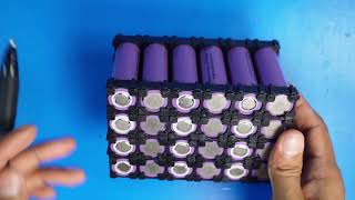 HOW TO BUILD A LARGE LITHIUM BATTERY PACK  6S 4P 24V 8000mAh [upl. by Edya]