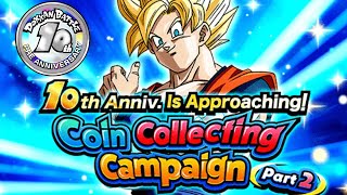 PART 2 PRE10thANNIVERSARY COIN MISSIONS  DBZ Dokkan Battle [upl. by Ojillek227]