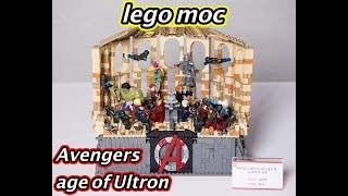 LEGO MARVEL moc Avengersage of Ultron  Sokovia battle [upl. by Agustin]