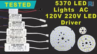 SMD5730 3W 7W 14W 12W 18W 24W 36W SMD LED AC driver Test review Light Board [upl. by Egiaf523]