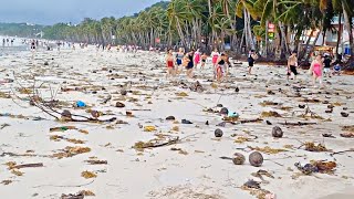 Look This is BORACAY White Beach on July 23 2024 Bagyong Carina [upl. by Sayles]