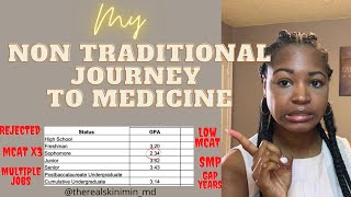 My Nontraditional journey to Medicine How I Got into Med School with Low GPA and Low MCAT [upl. by Esinej]