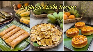 3 Recipe Ideas for SAGING NA SABA  Banana Recipe Ideas  D REAL COOKING [upl. by Lotsirb]