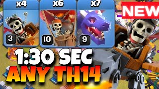 Th14 Dragon amp Dragon Rider Attack With Super Archer Blimp  Best Th14 Attack Strategy 2023 [upl. by Pru415]