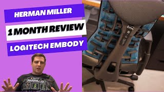 1 month review of Herman Miller Logitech Embody [upl. by Eimaraj]