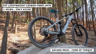 Bafang M820 DIY Lightweight Carbon Fiber Emtb build [upl. by Quincy]