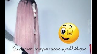 HOW TO DO  Customiser une perruque synthétique 💇🏾‍♀️ [upl. by Floris]