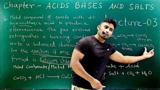 Acids Bases And Salts  Lecture  03  Class 10th CBSE [upl. by Georgie]