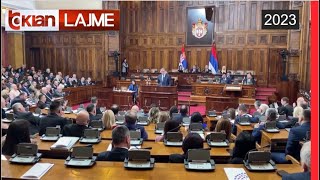 Tv Klan  Përleshje në parlamentin Serb për Kosovën  Lajme – News [upl. by Ellekram]