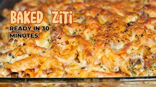 HOW TO COOK THE BEST BAKED ZITI  QUICK AND EASY [upl. by Nedda]