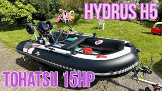 The Ultimate Sib Fishing Setup 1 Year Review  Hydrus H5  Tohatsu 15hp  Inflatable Boat Fishing [upl. by Auberta614]