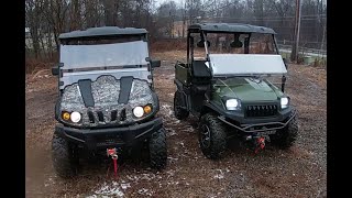 Bighorn 450 4x4 and Hisun Axis 500 4x4 UTV Comparison [upl. by Ellicul839]