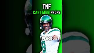 BEST TNF PLAYER PROPS 💎 jets patriots fantasyfootball proppicks prizepickstoday nfl [upl. by Aihsatal886]