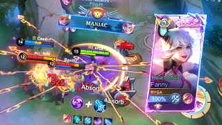 FANNY RANK GAMEPLAY  BEST BUILD amp EMBLEM EQUIPMENT PRO PLAYER FANNY 2024  MLBB [upl. by Tiny826]