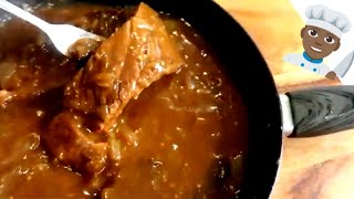 SMOTHERED STEAK AND GRAVY WITH ONION [upl. by Hamaso65]