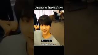 Jungkook🐰 first vlives live video🥰 bts jungkook btsjungkookie4ever btsmember foryou kpopidol [upl. by Ellehsor]