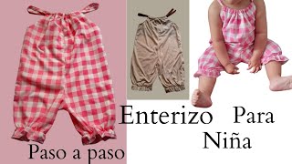 Como Hacer Enterizo Para niña [upl. by Aina]