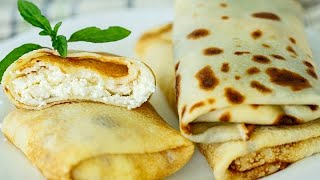 Блинчики с творогом  mazzali quymoq  pancakes with cottages cheese [upl. by Dragoon]