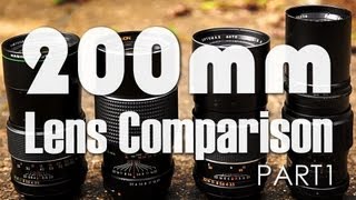 4x 200mm Vintage Prime Lens Comparison  Overview amp 1080p Test Footage [upl. by Enilatan659]