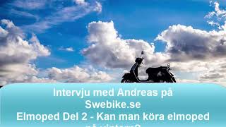 Elmoped på vintern [upl. by Ydderf]