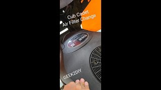 How to change the air filter on our Cub Cadet XT1 lawn mower [upl. by Niwdog834]