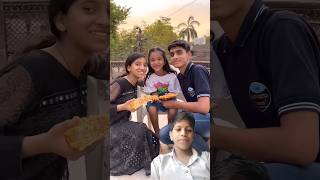 Amaira k bhai behan pizza le aye thegeetagurjar shorts radharani pizza [upl. by Edieh154]