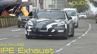 Installing IPE Exhaust on Porsche Panamera 4S [upl. by Llenyr]