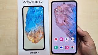 Samsung Galaxy M35 5G Thunder⚡Grey 8256Gb Variant Unboxing Overview amp Initial Setup MustBeAMonster [upl. by Quarta4]