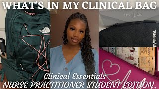 WHATS IN MY CLINICAL BAG  CLINICAL ESSENTIALS  NURSE PRACTITIONER STUDENT EDITION  NANDI R [upl. by Huberty]