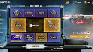 Buying Double Legendary Cordite Zero G amp BK57 Space Race by Completing the GALACTIC DUO Draw in CODM [upl. by Atekin]