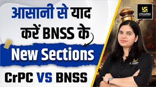 Easy way to learn New Sections Of BNSS  CrPC vs BNSS  Utkarsh Law Classes  Rekha Maam [upl. by Bolen]