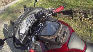 Honda NT700v new grips test ride [upl. by Ahtabbat]