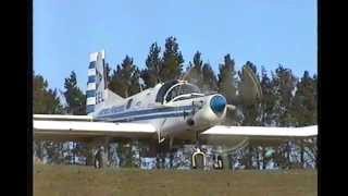 OAMARU AIRSPREAD 3 Jobs 3 Airstrips amp 2 Turbines topdressing in Otago NZ 8MAY99 [upl. by Chace]