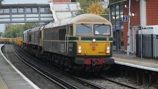 Triple header and Gbrf 66711 on the Hoppers Greenhithe 251024 [upl. by Giltzow]