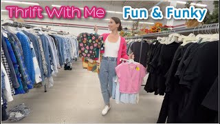 Thrifting Fun amp Funky Finds Thrift With Me amp My Favorite Thrift Store Shop With Me Lizzie Style [upl. by Atinaej]