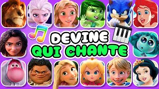 Devine 50 CHANSONS 🎤🎙️🎶  BLIND TEST DISNEY 🌈  Vaiana 2 Elsa Sonic Raiponce Mirabel [upl. by Daffie]