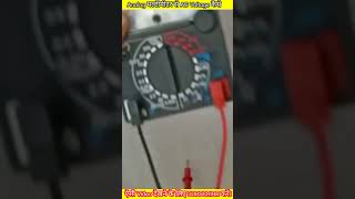 Analog मल्टीमीटर से AC वोल्टेज कैसे चेक करें How To Check AC Voltage Analogue Multimeter short [upl. by Zoeller]