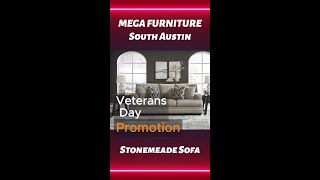 MEGA FURNITURE  South Austin  Veterans Dayquot Promotion  Ashley Stonemeade Collection [upl. by Ardnuhsor]