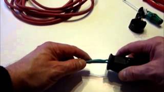 Stromkabel Reparatur Verlängerungskabel Stromkabel reparieren how to repair a powercable [upl. by Eanom]