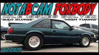 BIG CAM  BIG PROBLEMS  NASTY LX FOXBODY  SURGING IDLE FIX [upl. by Clarence13]