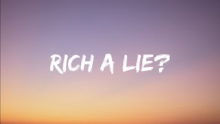 MARKSMAN  RICH A LIE lyrics [upl. by Ahsratan]