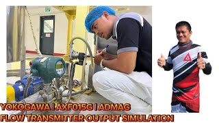 Flow Transmitter  Yokogawa AXF015G  Output Signal Simulation to Controller  Tagalog Tutorial [upl. by Aiciled]