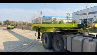 70m Extendable Windmill Blade Trailer Wind Blade Trailer by HIPOTRUK [upl. by Rebeh303]