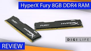 HyperX Fury 8GB DDR4 RAM Review  2133MHz  Digi Life [upl. by Joel]