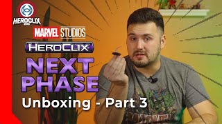 Marvel Studios Next Phase Heroclix Unboxing Part 3  Heroclix USA [upl. by Ledniahs]