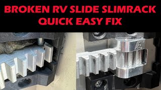 Broken RV Slide Lippert SlimRack Failure Quick and Easy fix [upl. by Repip]