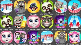 My Talking Panda 123My Talking Hank 123My Talking Tom 123My Talking Angela 123My Dragon [upl. by Ecnarwal349]